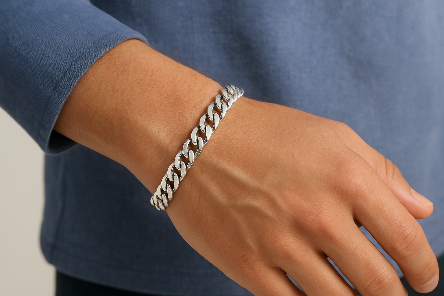 2. Curb chain bracelet
