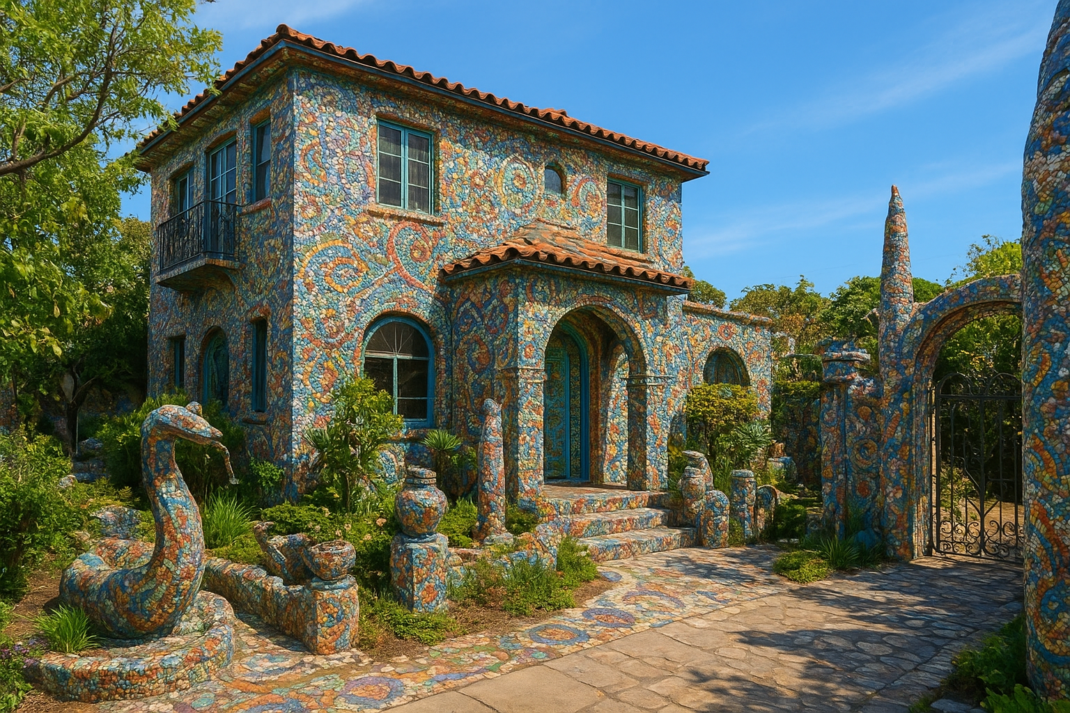 9. Visit the Mosaic Tile House
