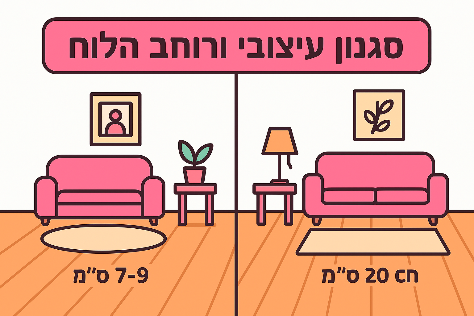 סגנון עיצובי ורוחב הלוח