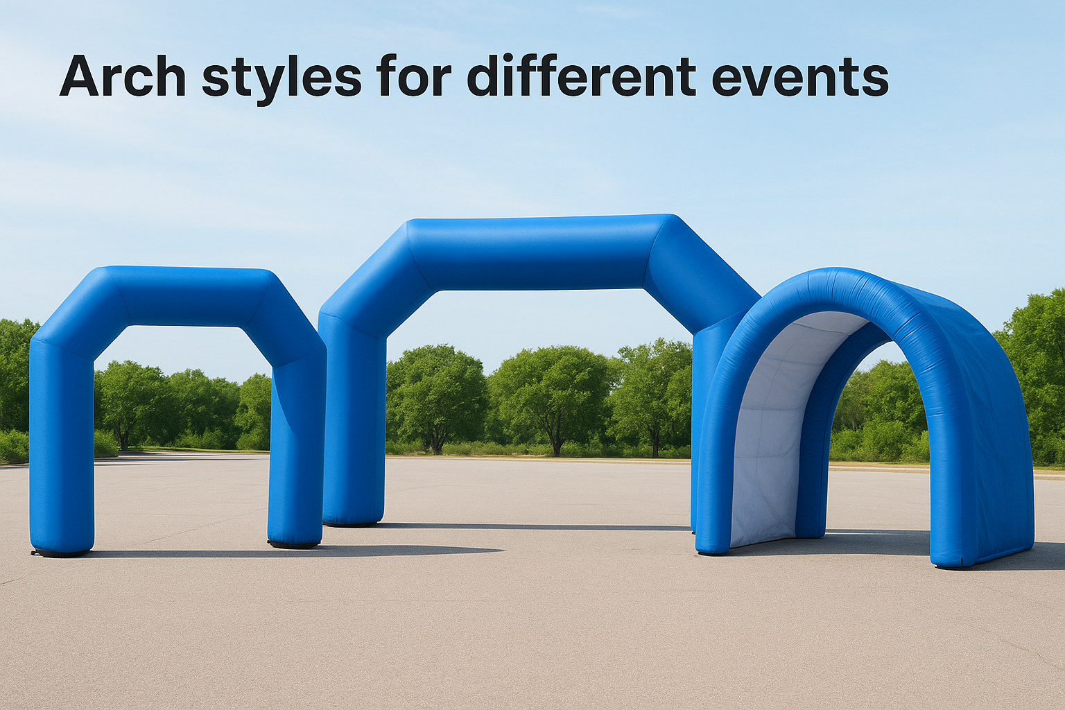 Arch styles for different events
