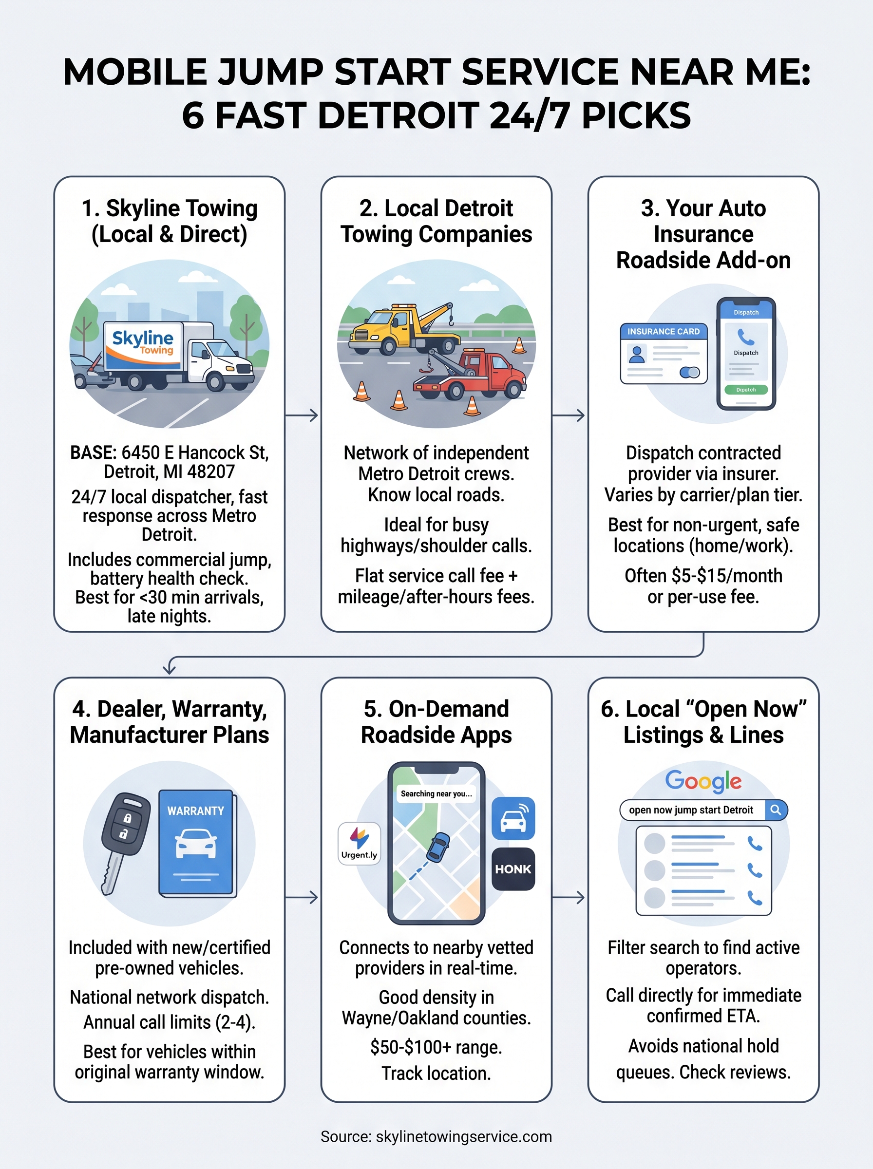 mobile jump start service near me infographic