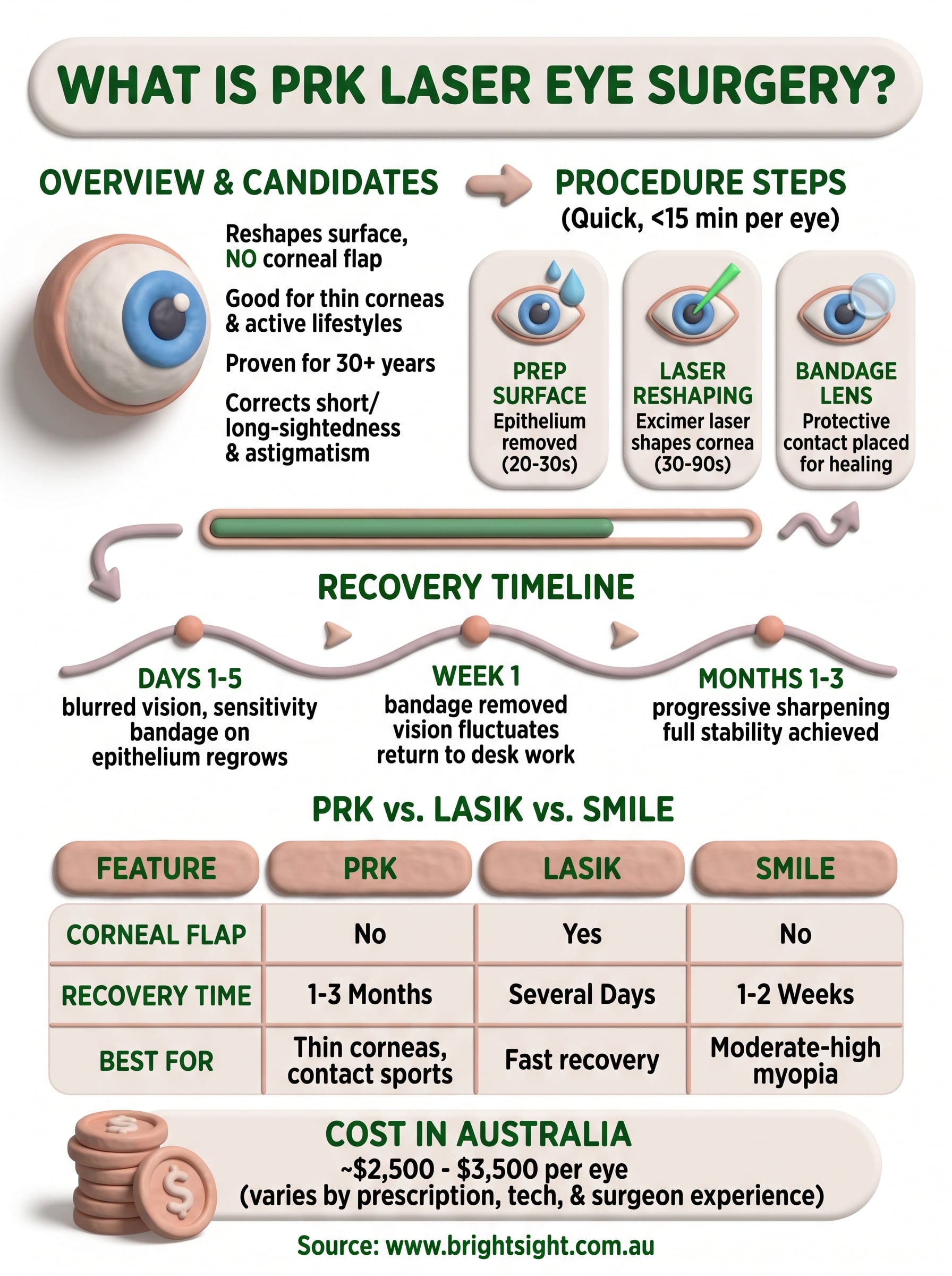 what is prk laser eye surgery infographic