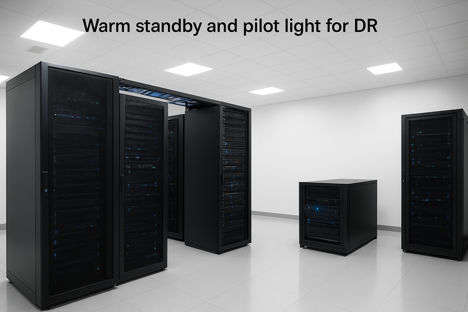 Warm standby and pilot light for DR