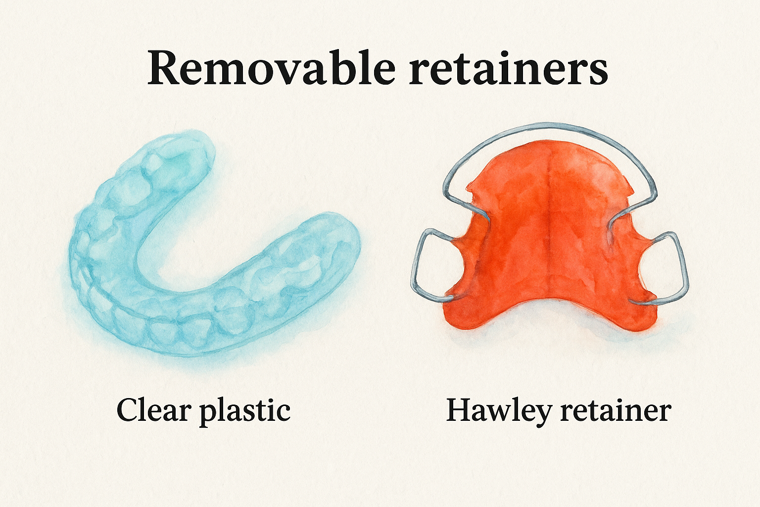 Removable retainers