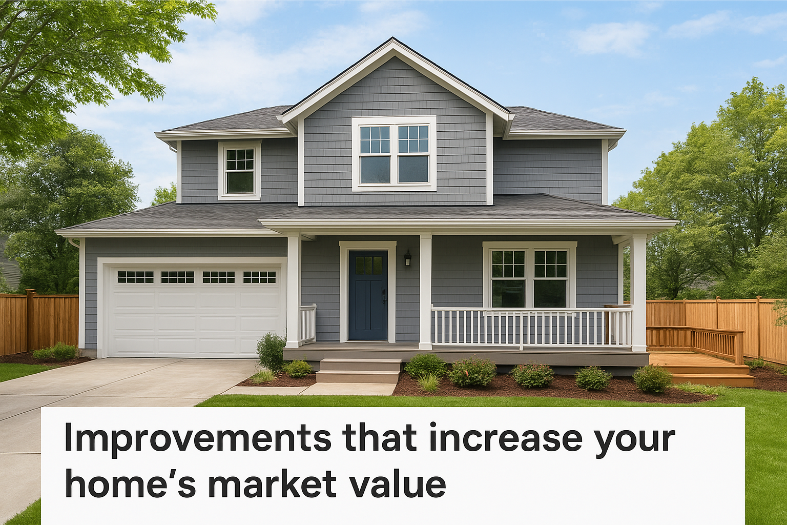 Improvements that increase your home's market value