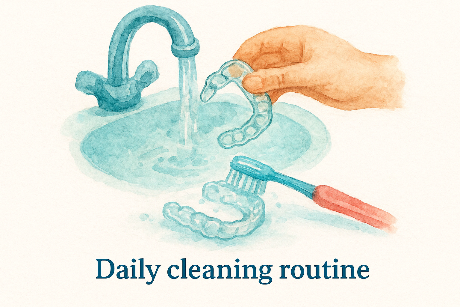 Daily cleaning routine
