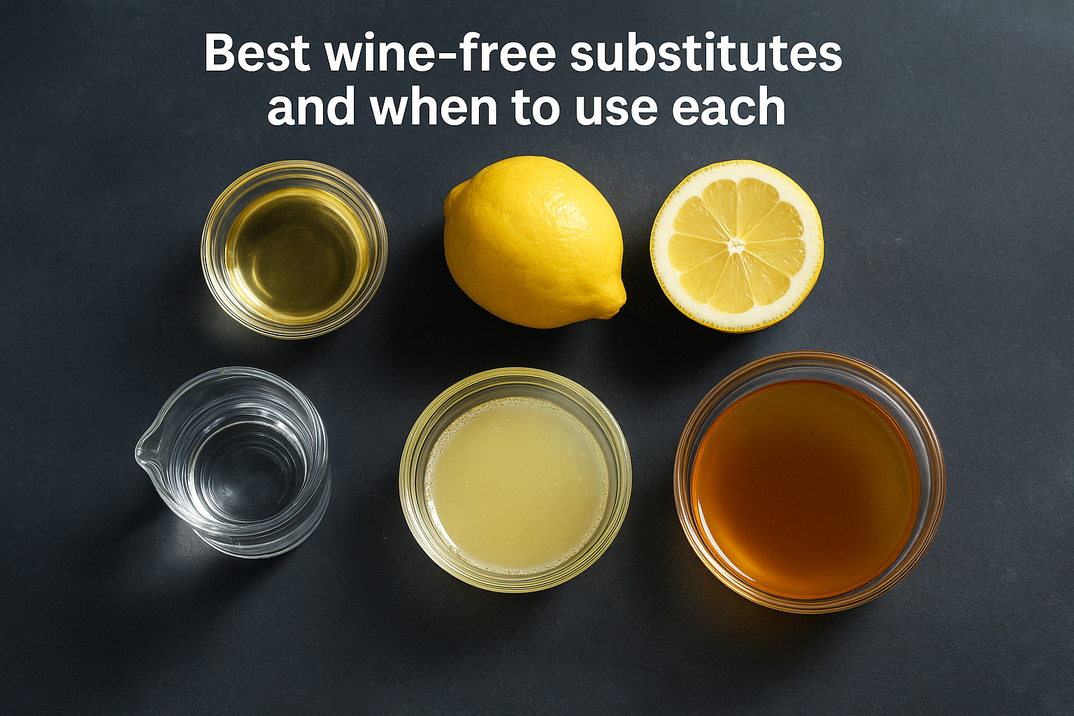 Best wine-free substitutes and when to use each