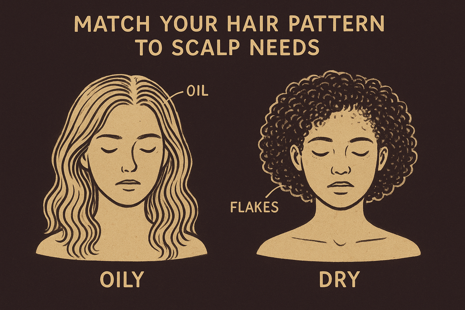 Match your hair pattern to scalp needs