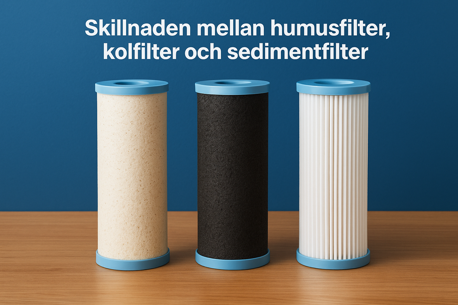 Skillnaden mellan humusfilter, kolfilter och sedimentfilter