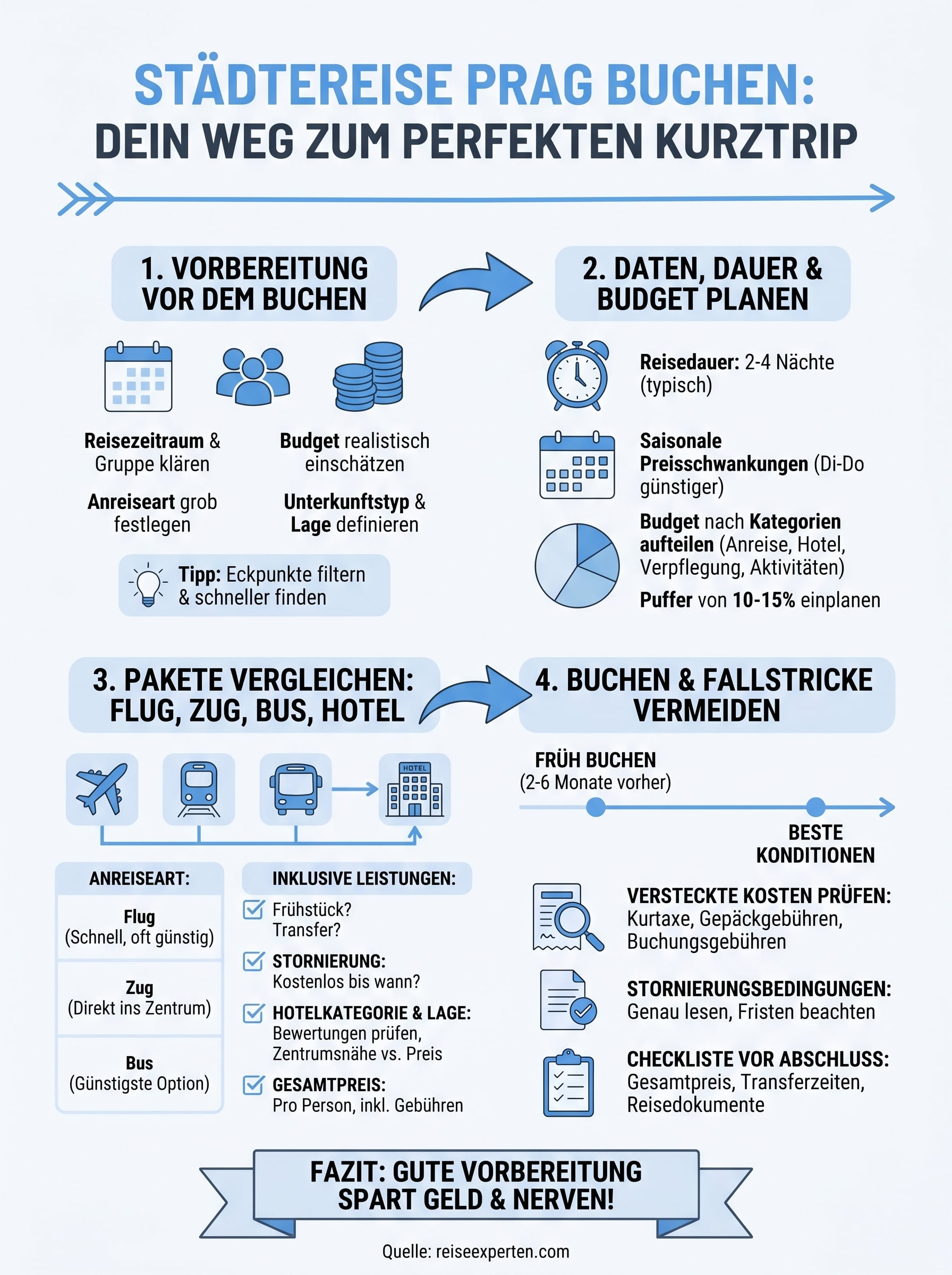 städtereise prag buchen infographic