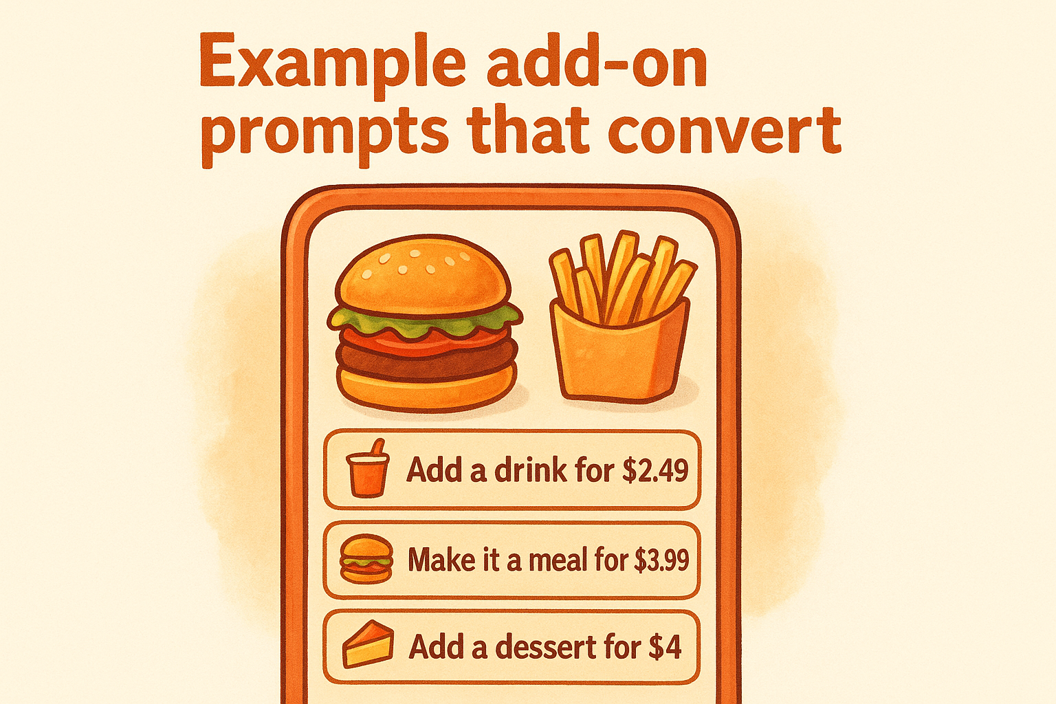 Example add-on prompts that convert