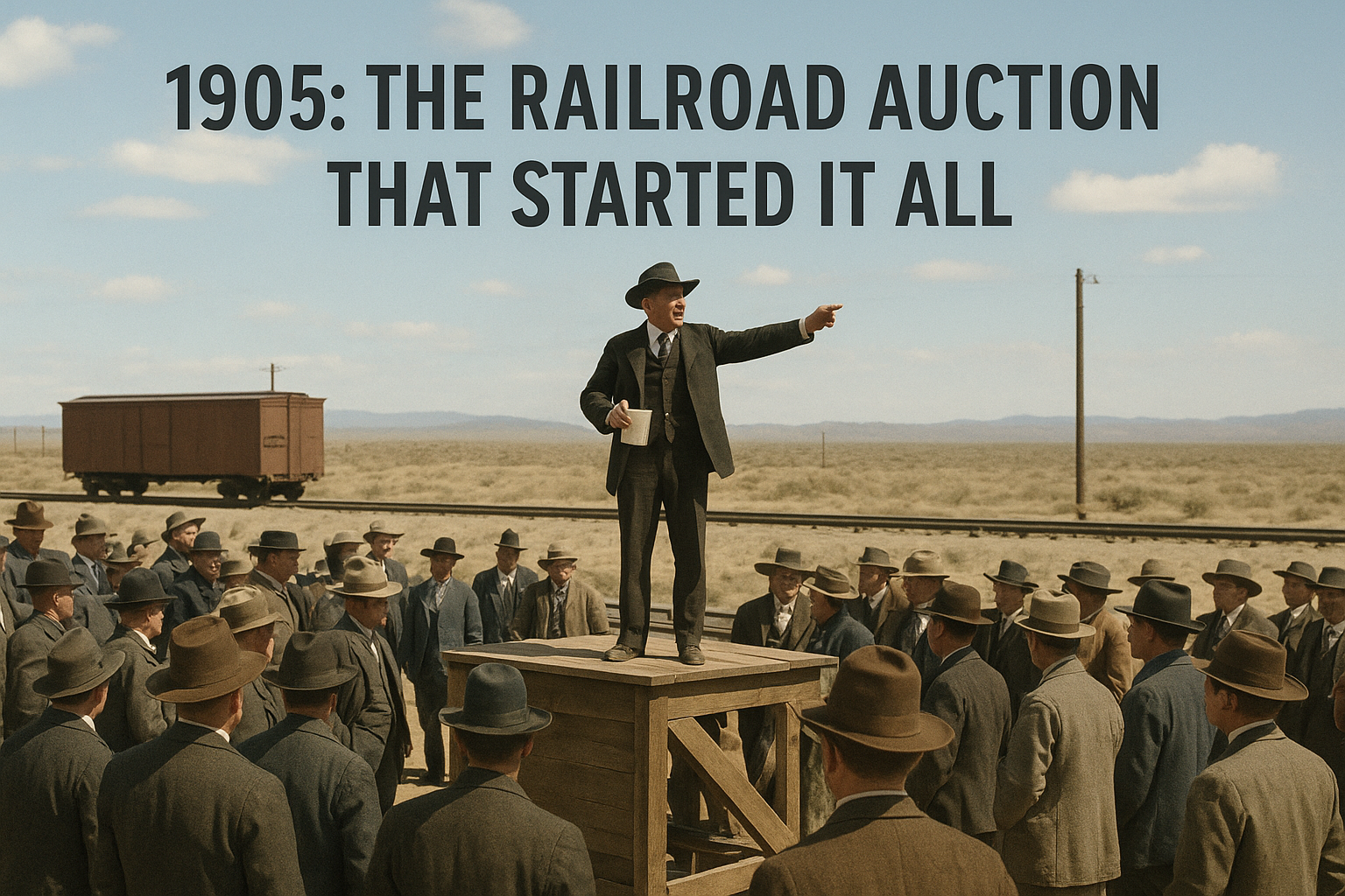 1905: The railroad auction that started it all