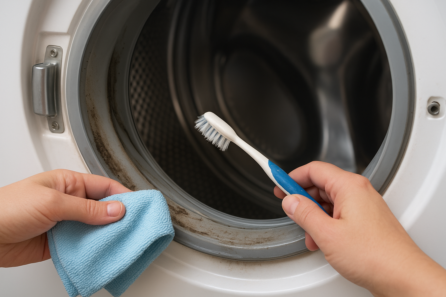Scrub and wipe the gasket clean