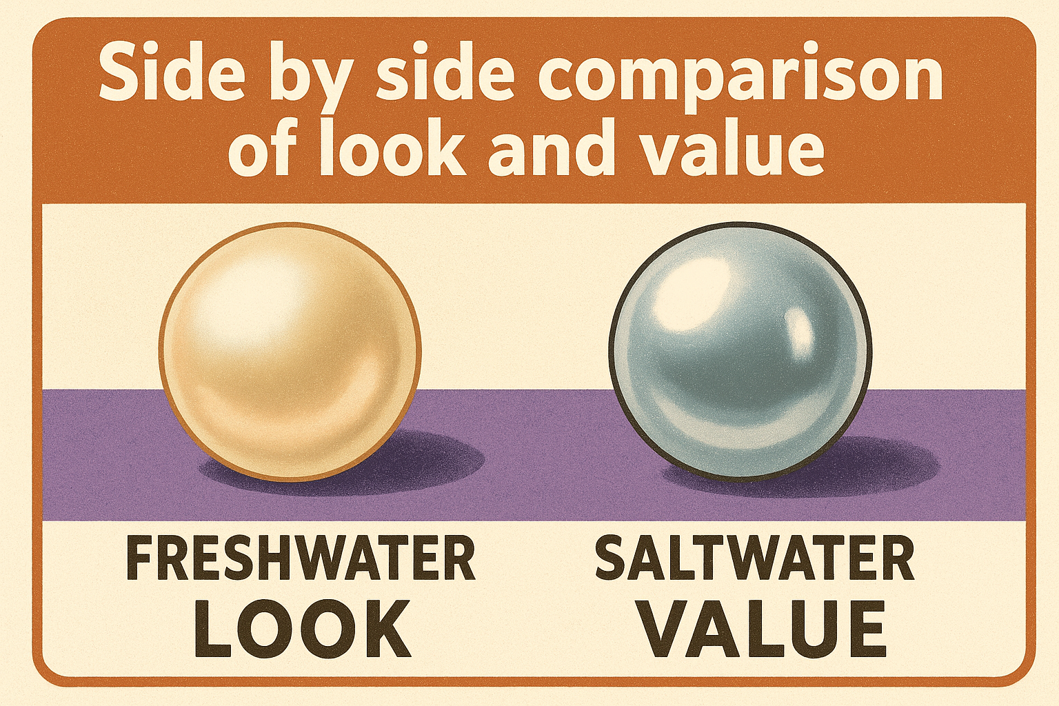 Side by side comparison of look and value