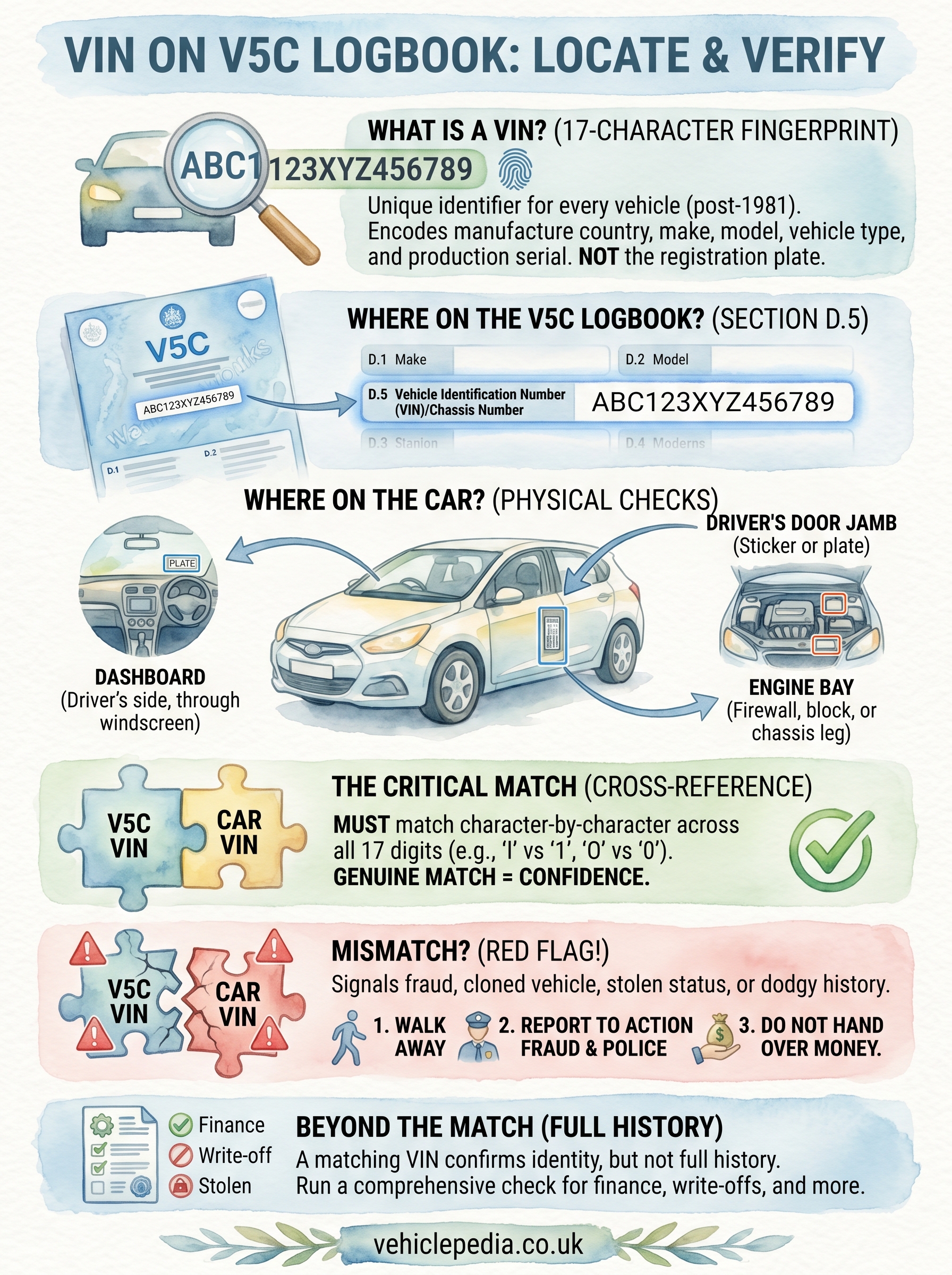 vin number on logbook infographic
