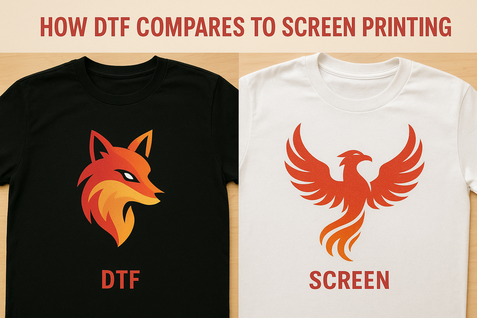 How DTF compares to screen printing