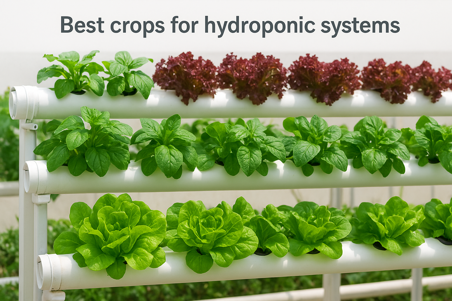 Best crops for hydroponic systems
