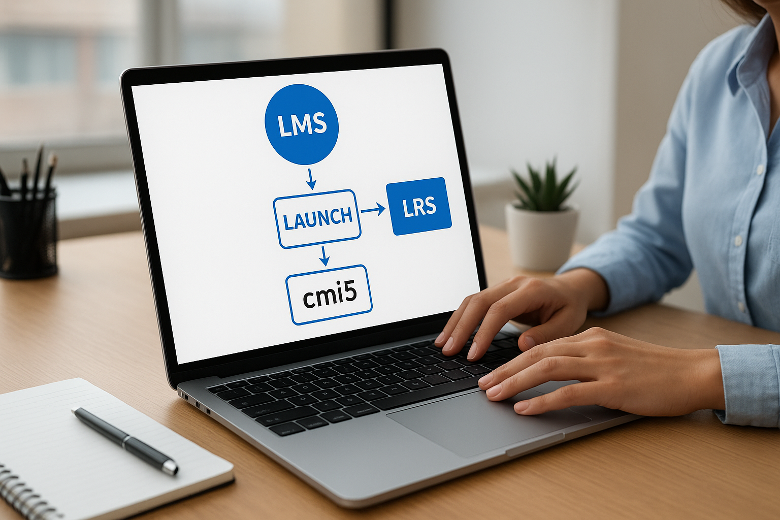 How cmi5 works with an LMS and xAPI
