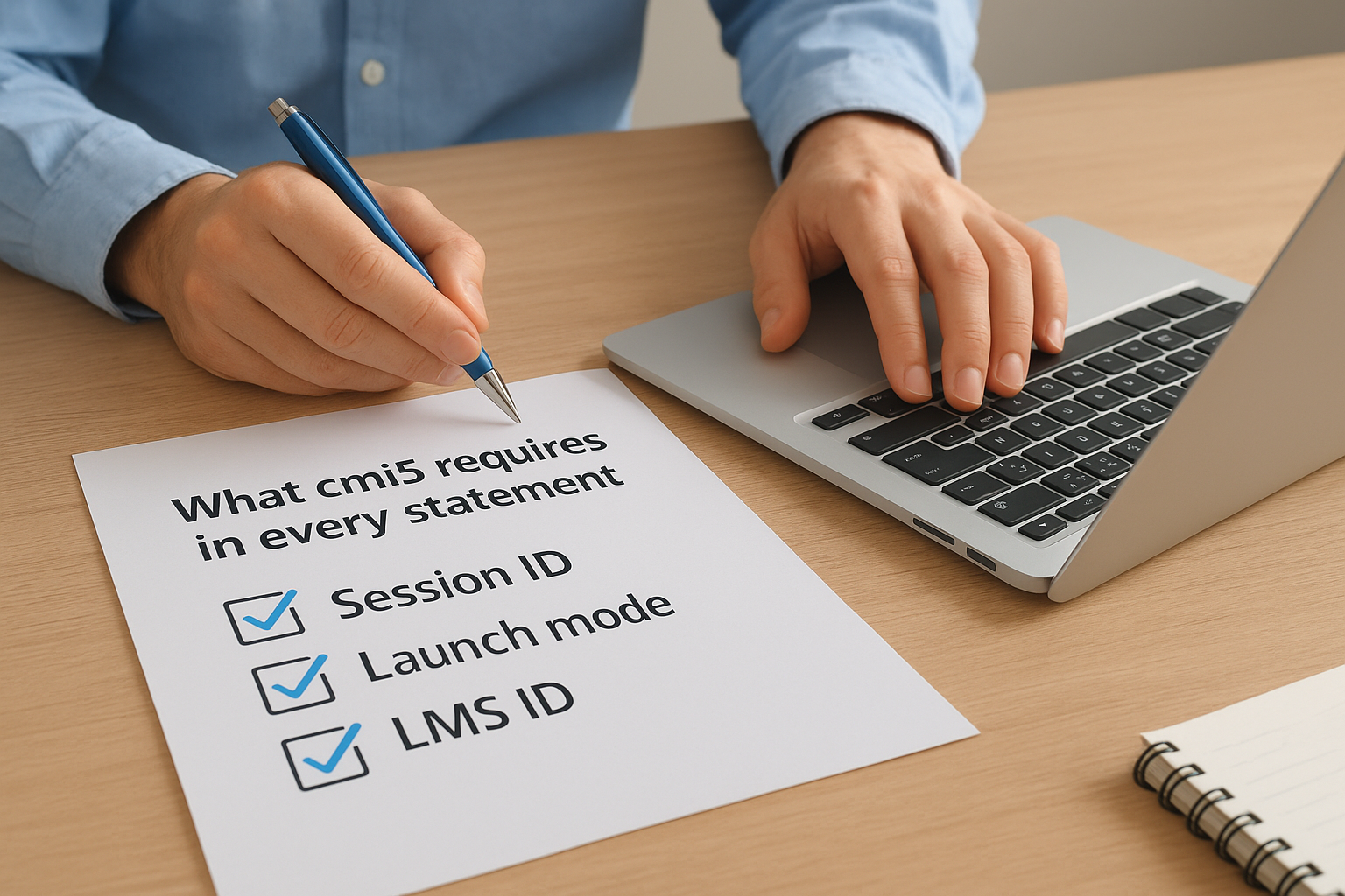What cmi5 requires in every statement