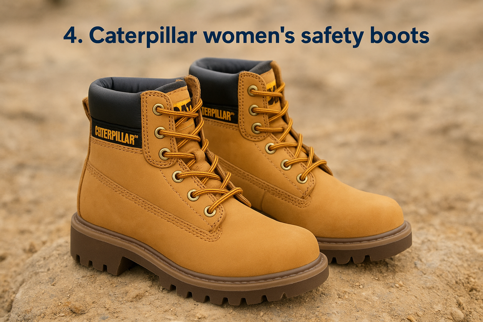 4. Caterpillar women's safety boots