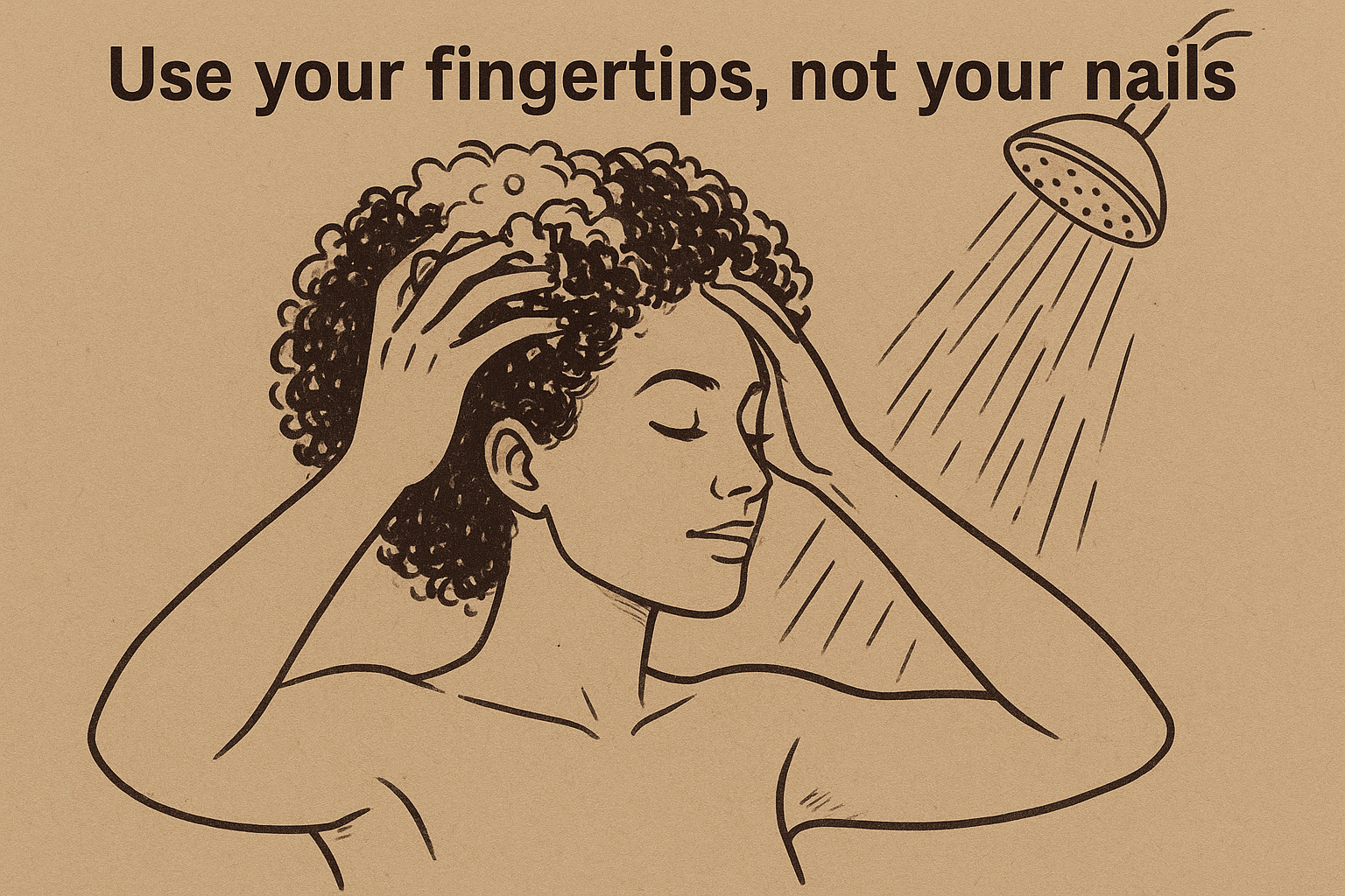 Use your fingertips, not your nails