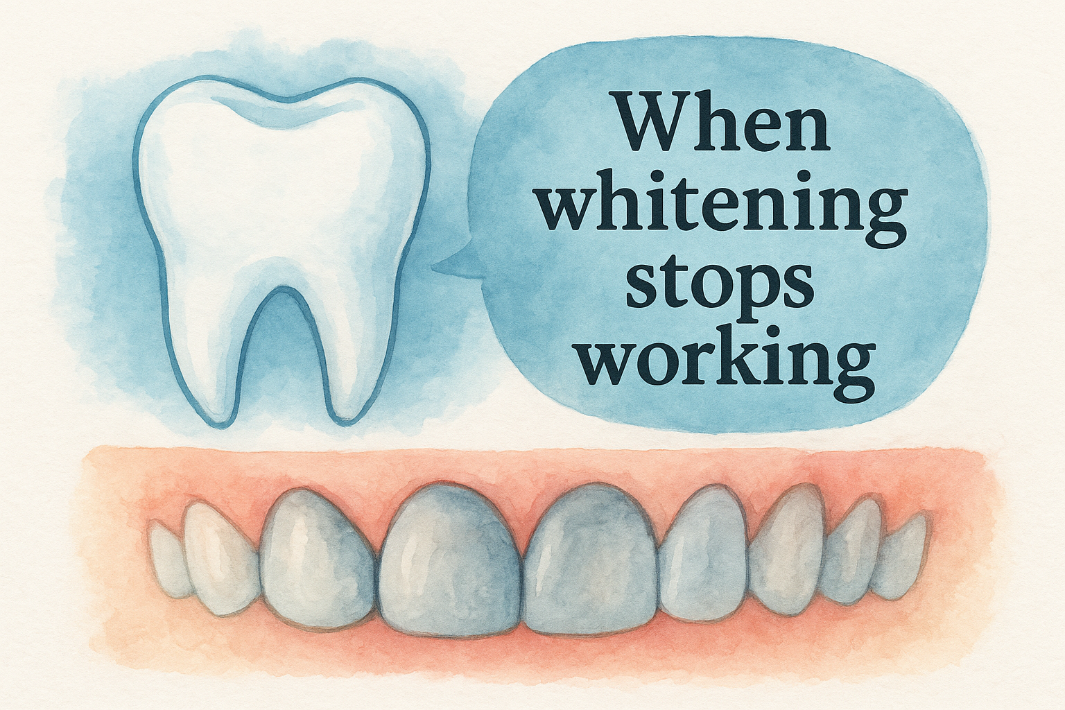 When whitening stops working
