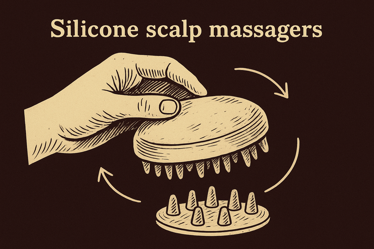 Silicone scalp massagers