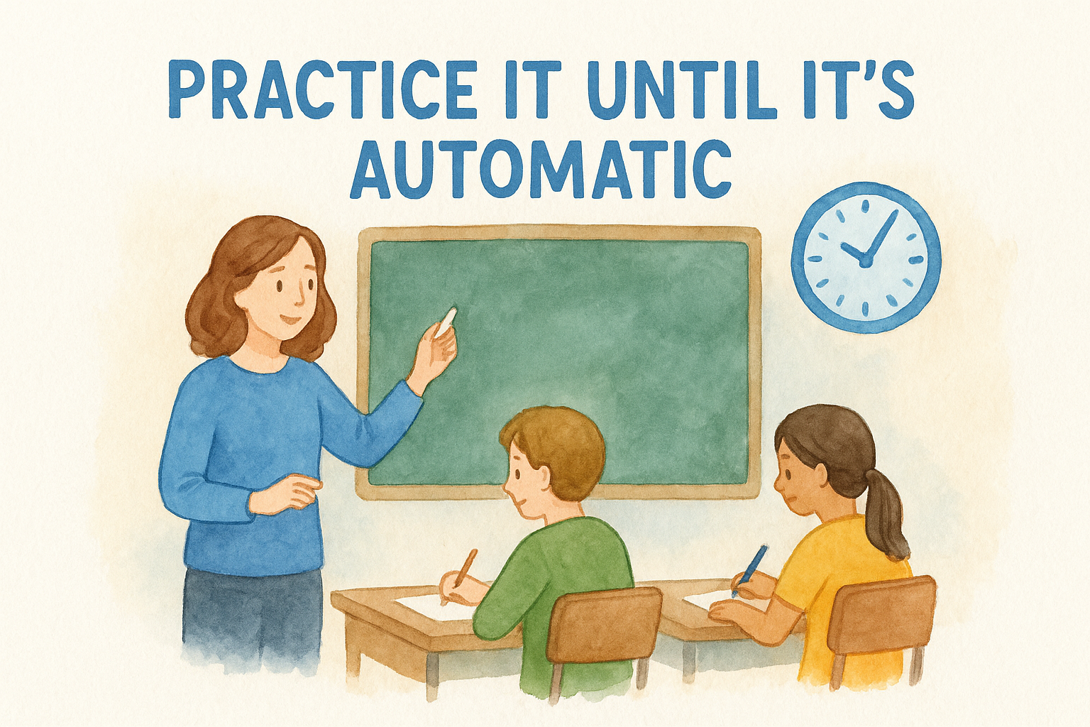 Practice it until it's automatic