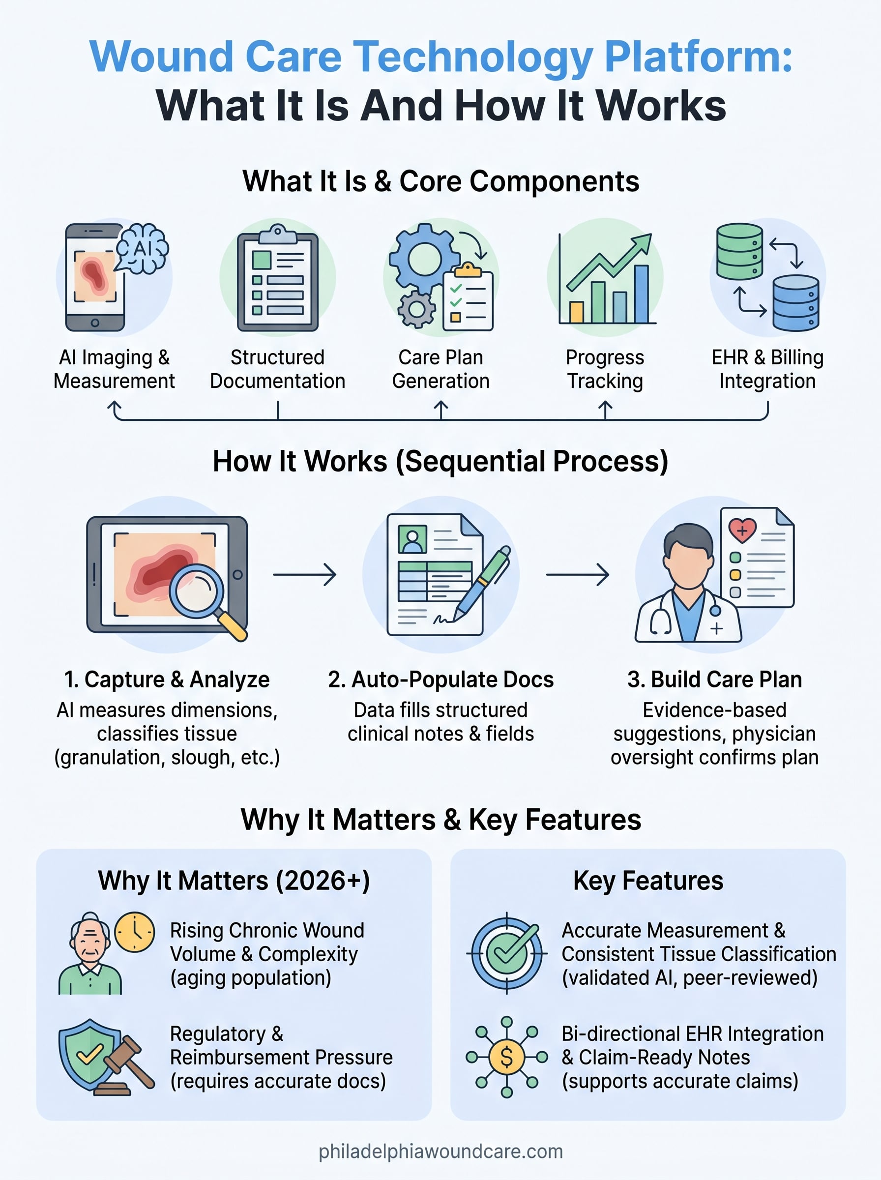 wound care technology platform infographic