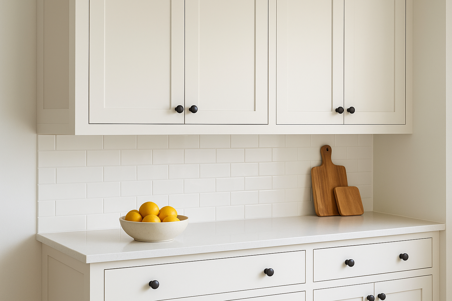 5. Inset cabinets
