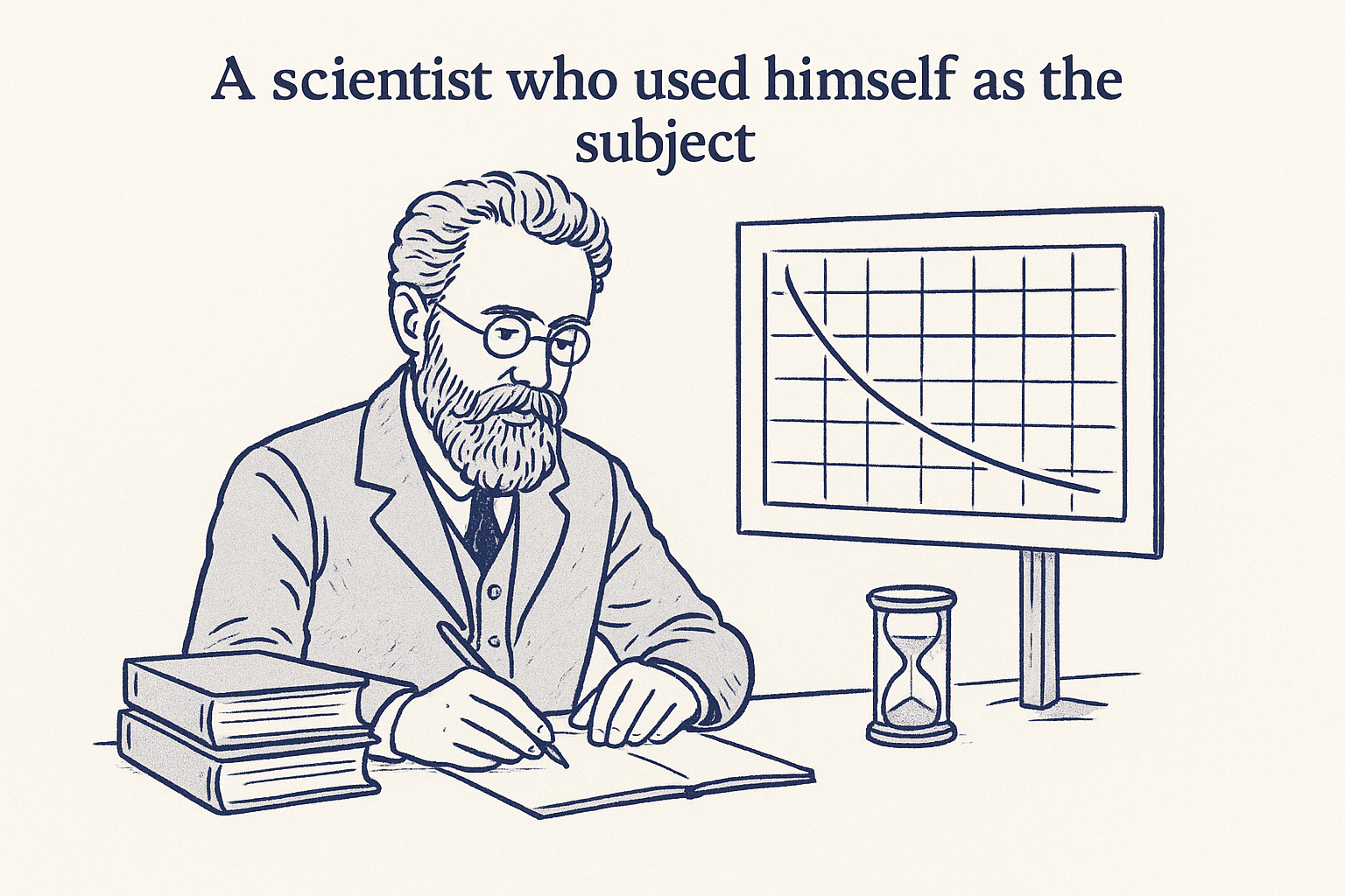 A scientist who used himself as the subject
