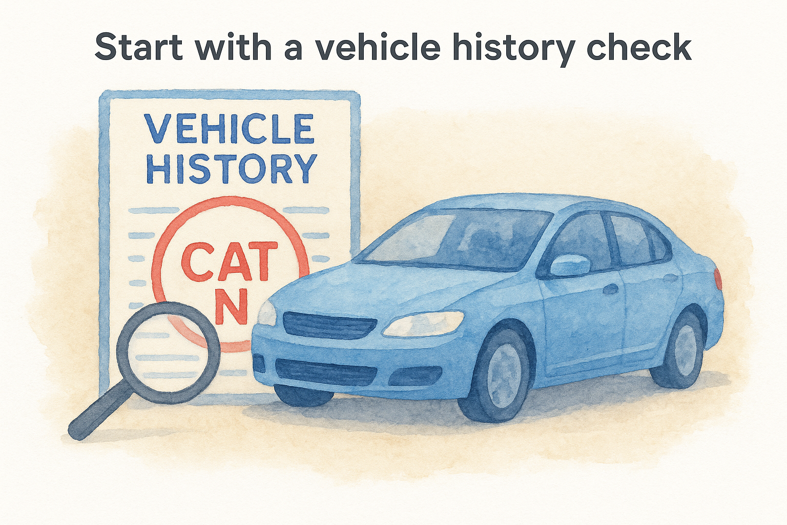 Start with a vehicle history check