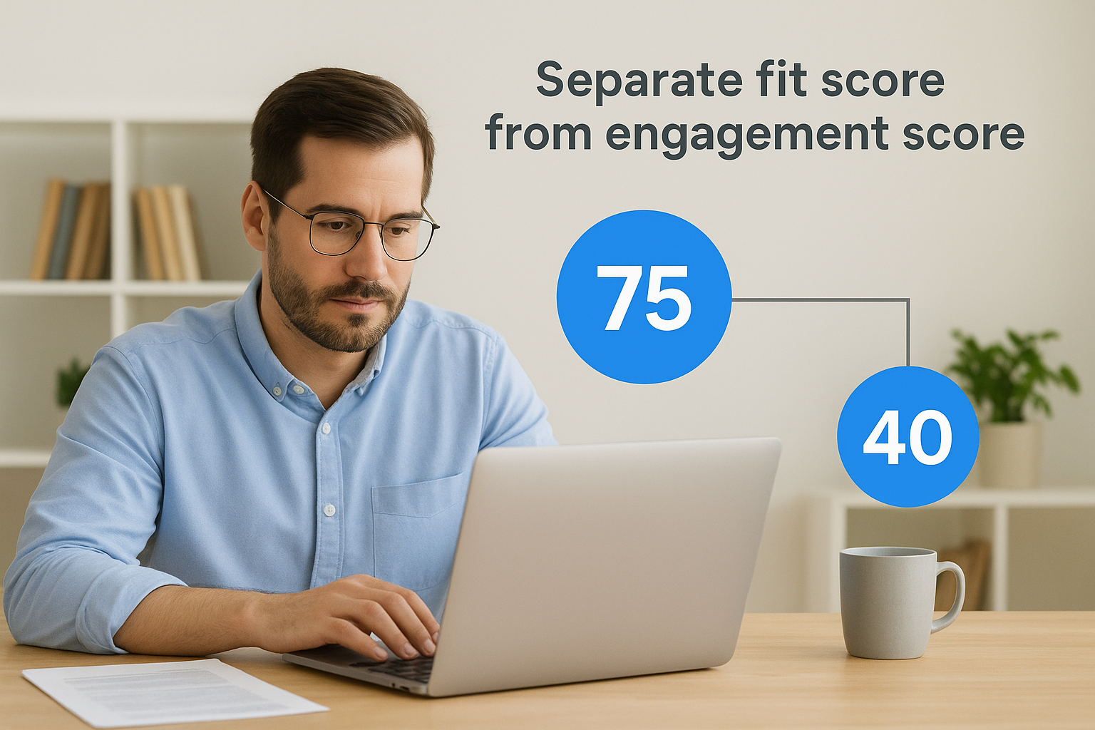 4. Separate fit score from engagement score