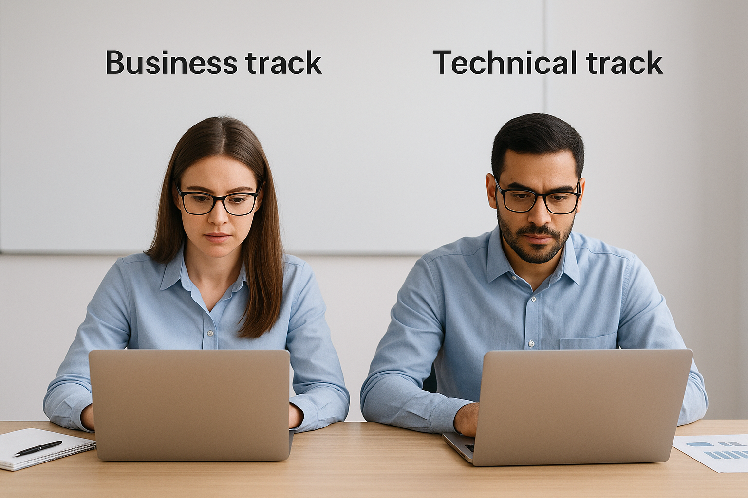 Business track vs. technical track