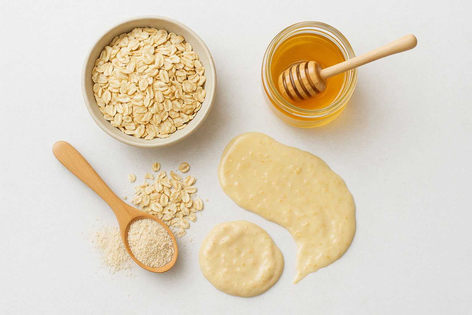 1. Oat and honey for dry and sensitive skin