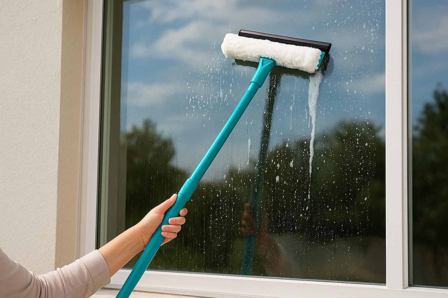 5. DSV 2-in-1 squeegee kit with extension pole