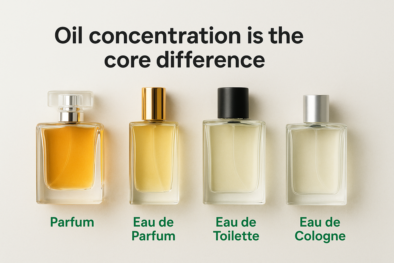 Oil concentration is the core difference