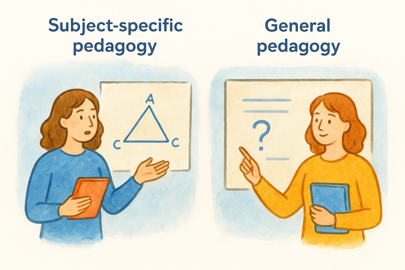 Subject-specific pedagogy vs general pedagogy
