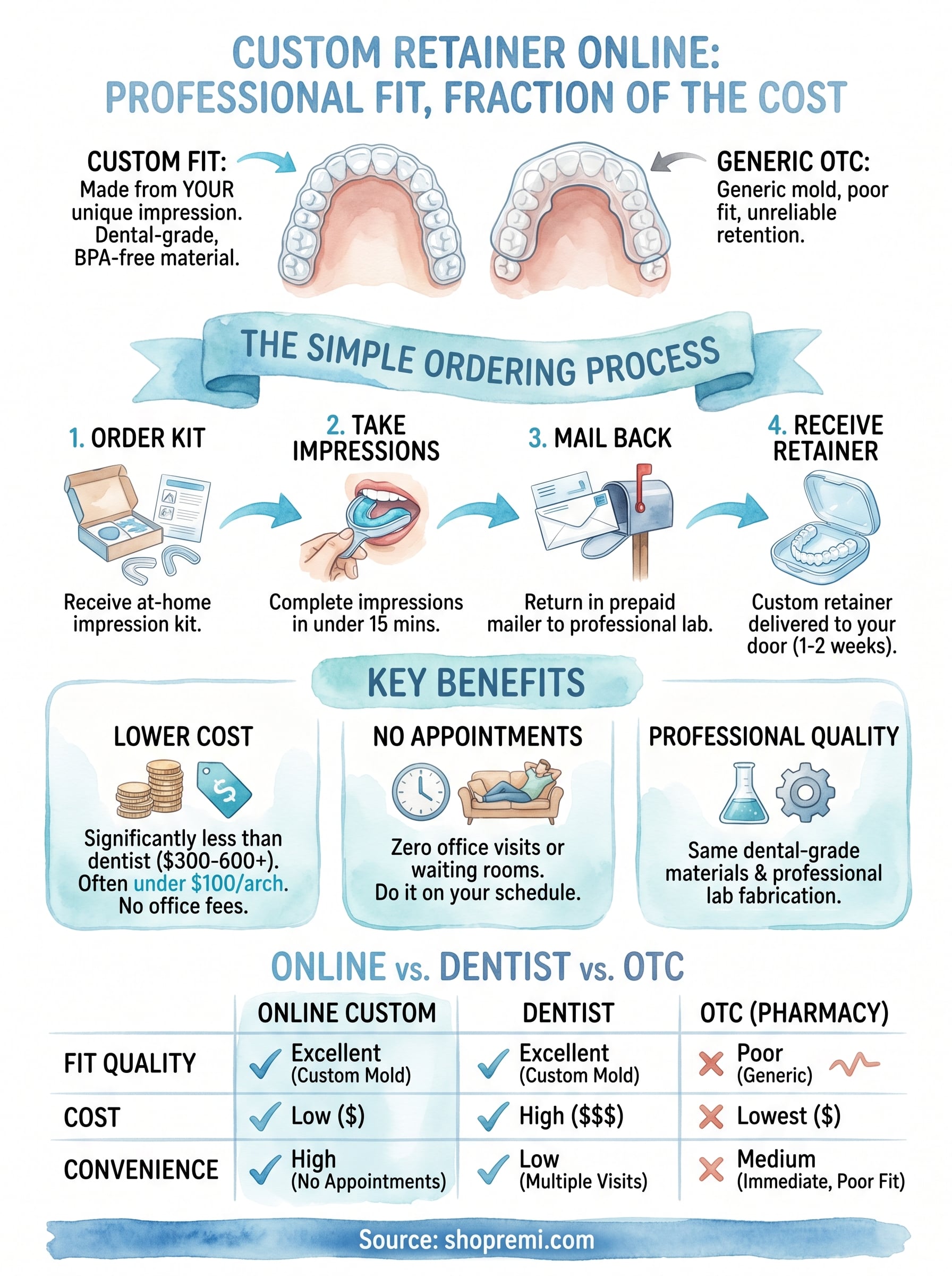 custom retainer online infographic