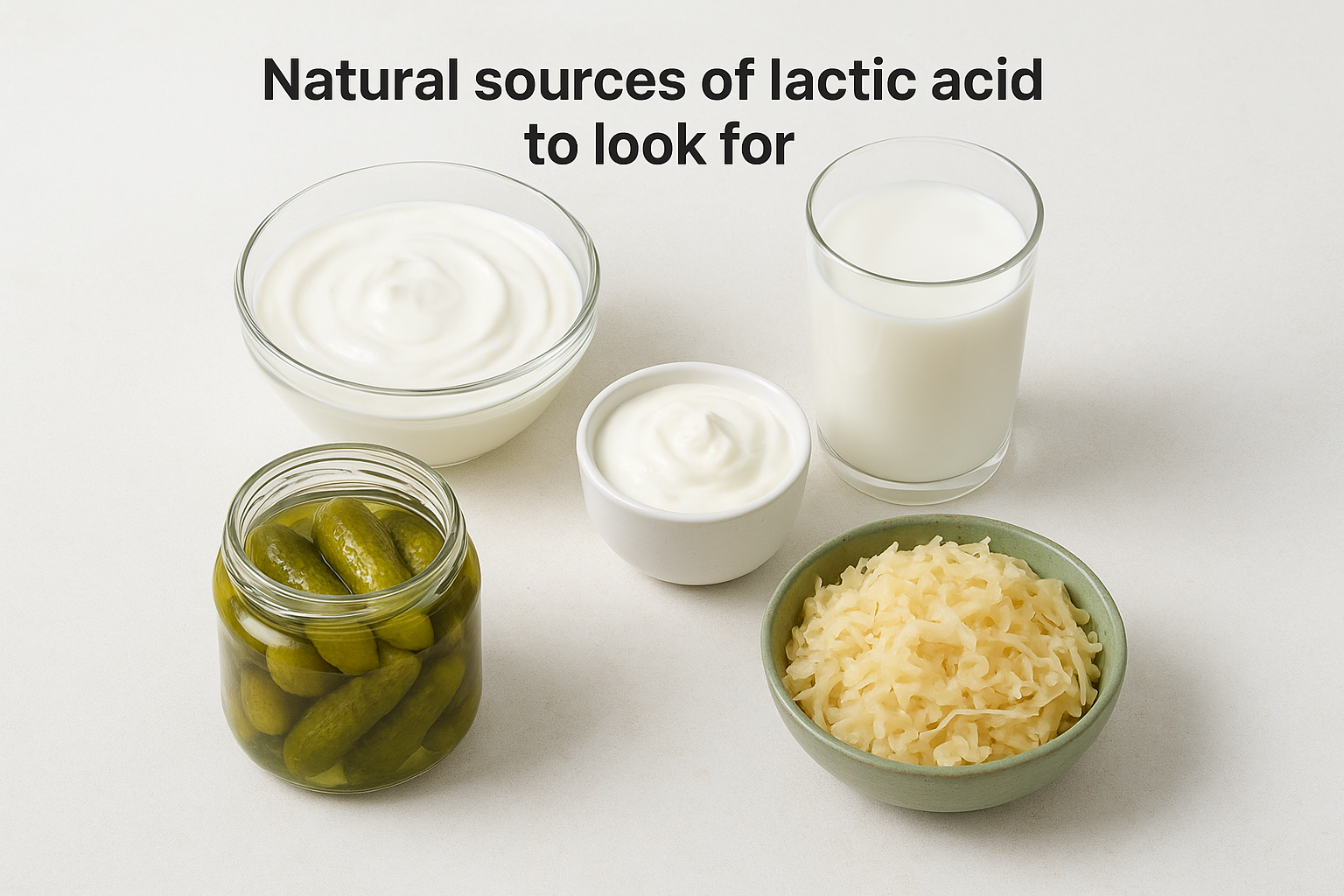 Natural sources of lactic acid to look for