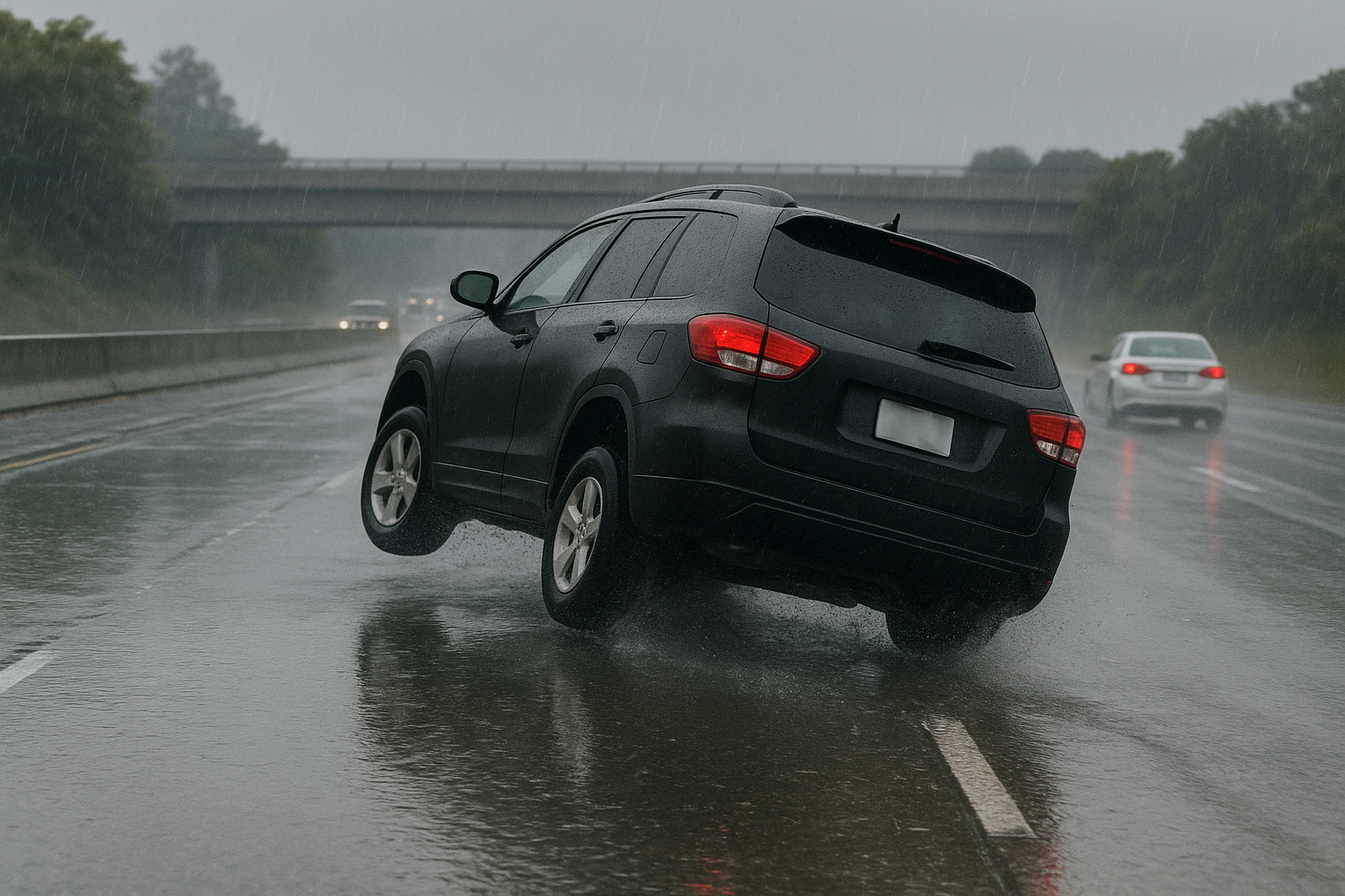 11. Rain, standing water, and loss of traction