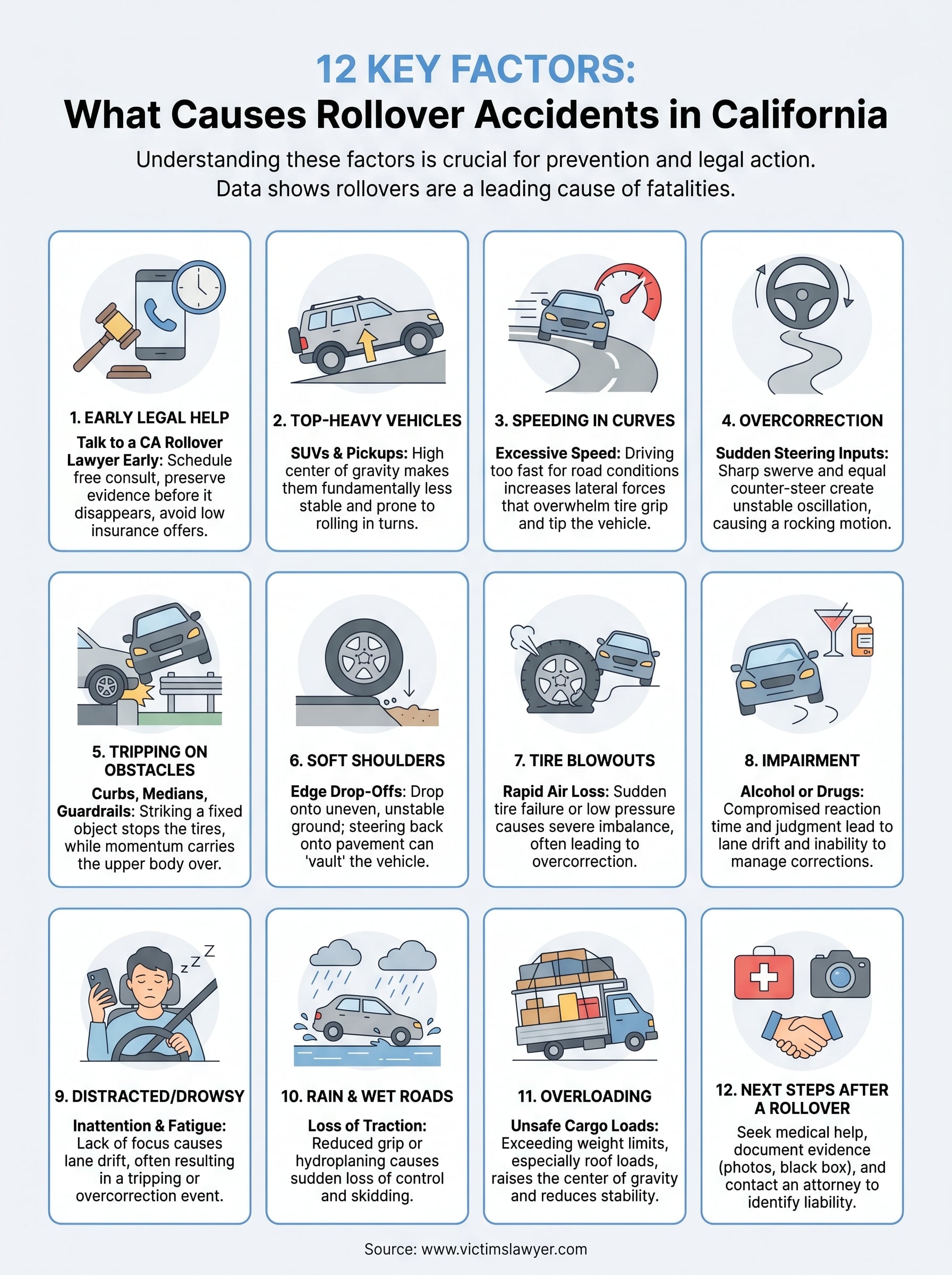 what causes rollover accidents infographic