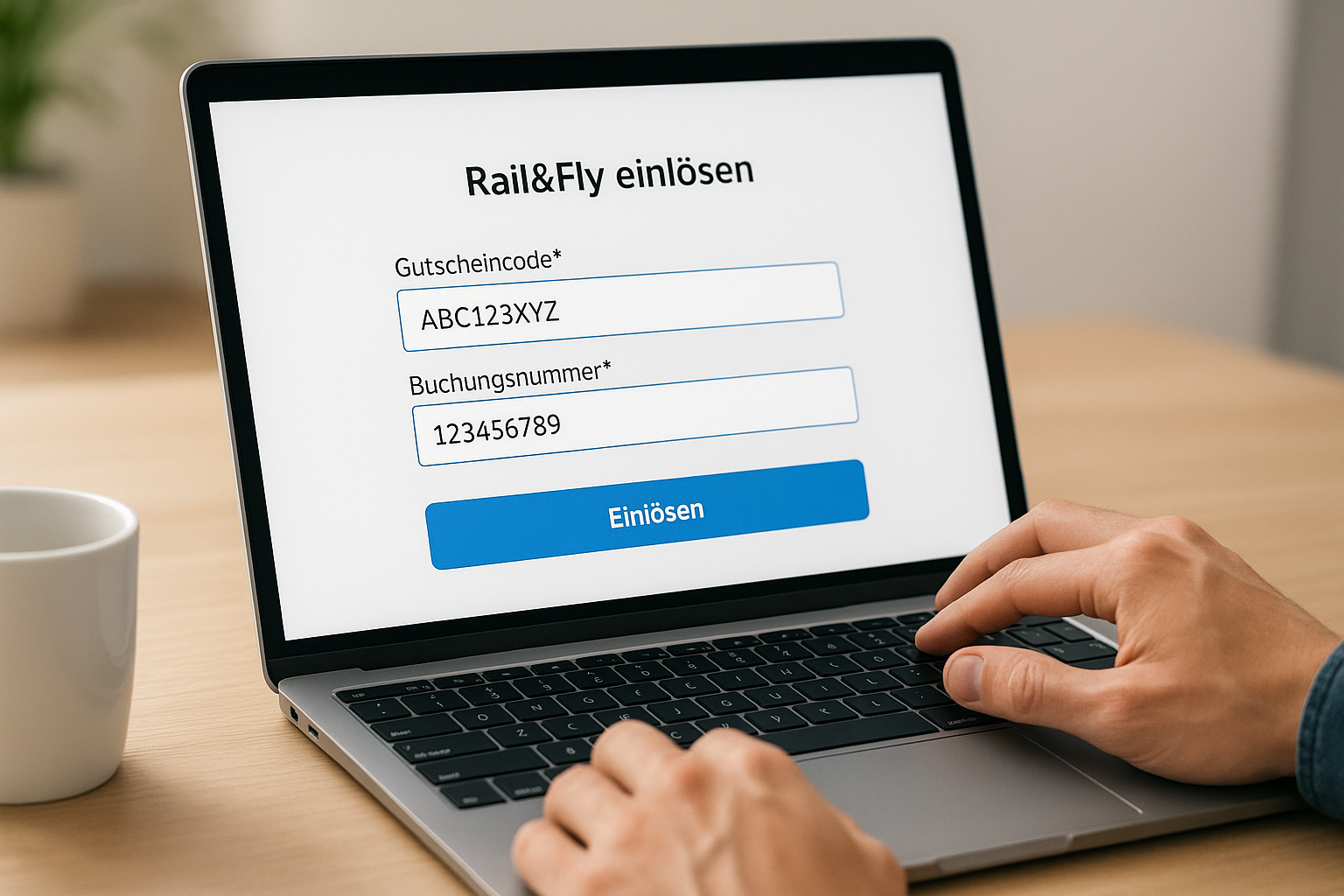 So löst du den Code auf bahn.de ein