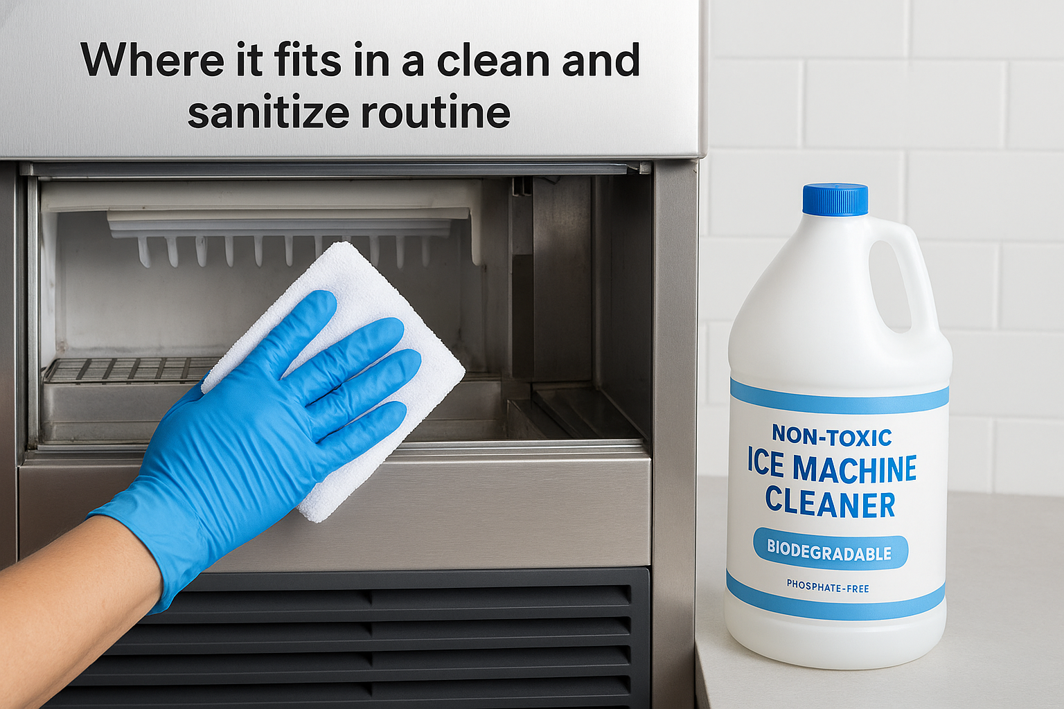 Where it fits in a clean and sanitize routine