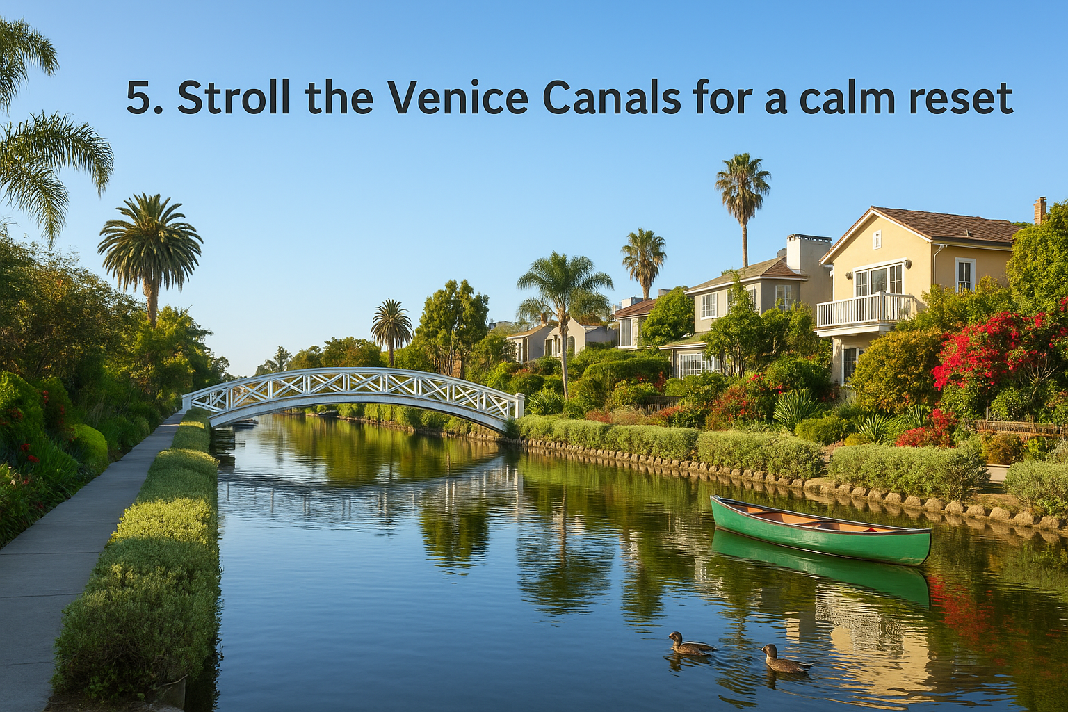 5. Stroll the Venice Canals for a calm reset