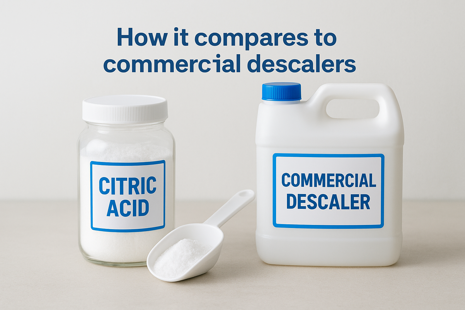 How it compares to commercial descalers