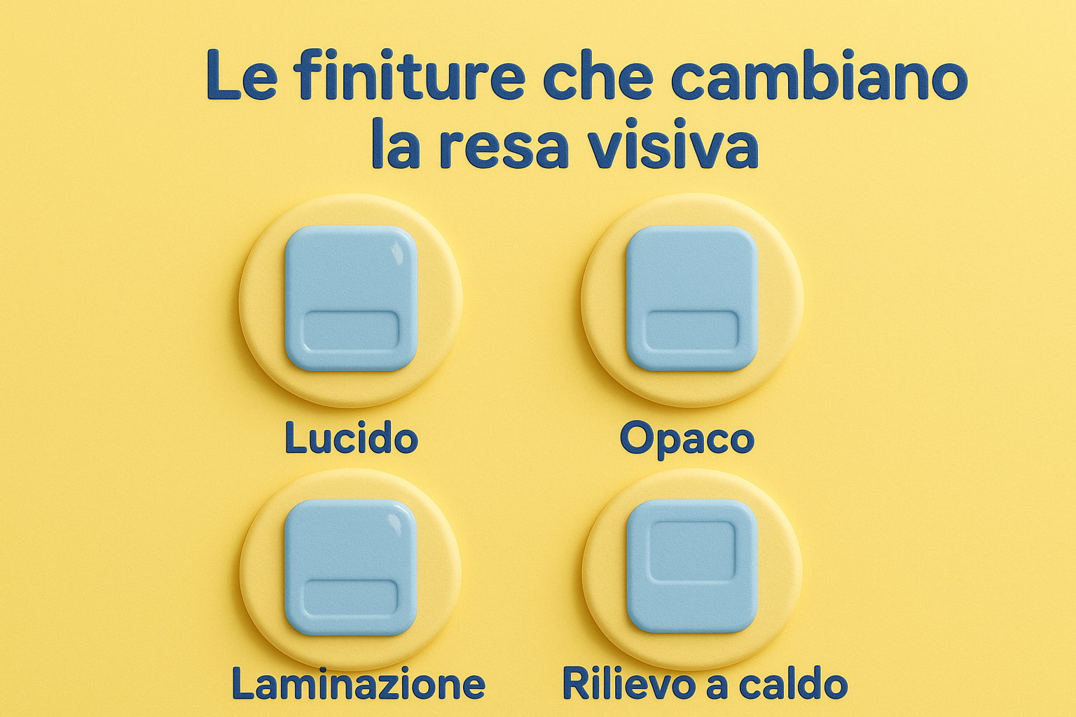 Le finiture che cambiano la resa visiva
