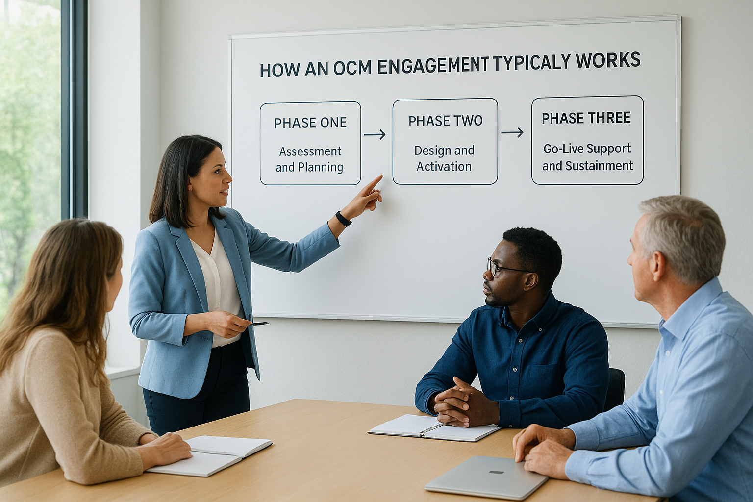How an OCM engagement typically works