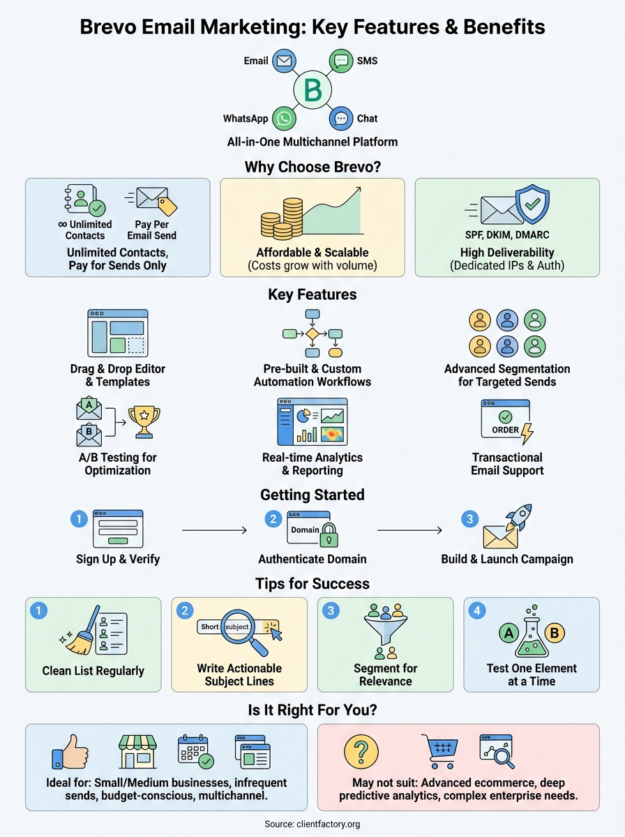 brevo email marketing infographic