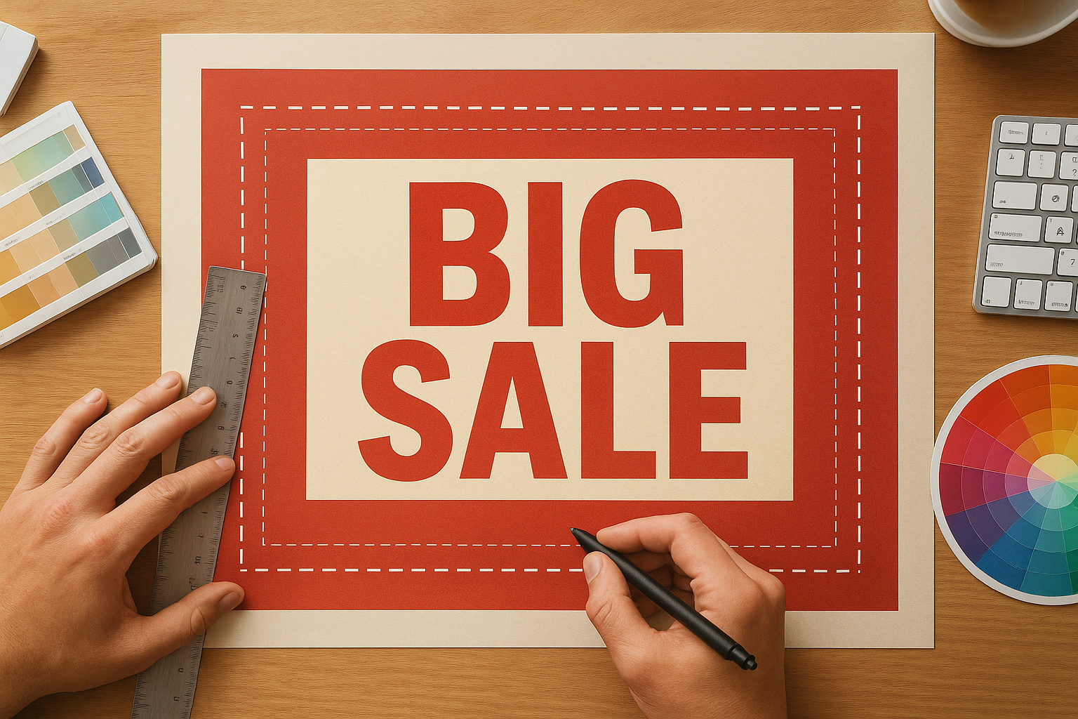 Add bleed, trim, and safe zones as Apex Workwear specifies